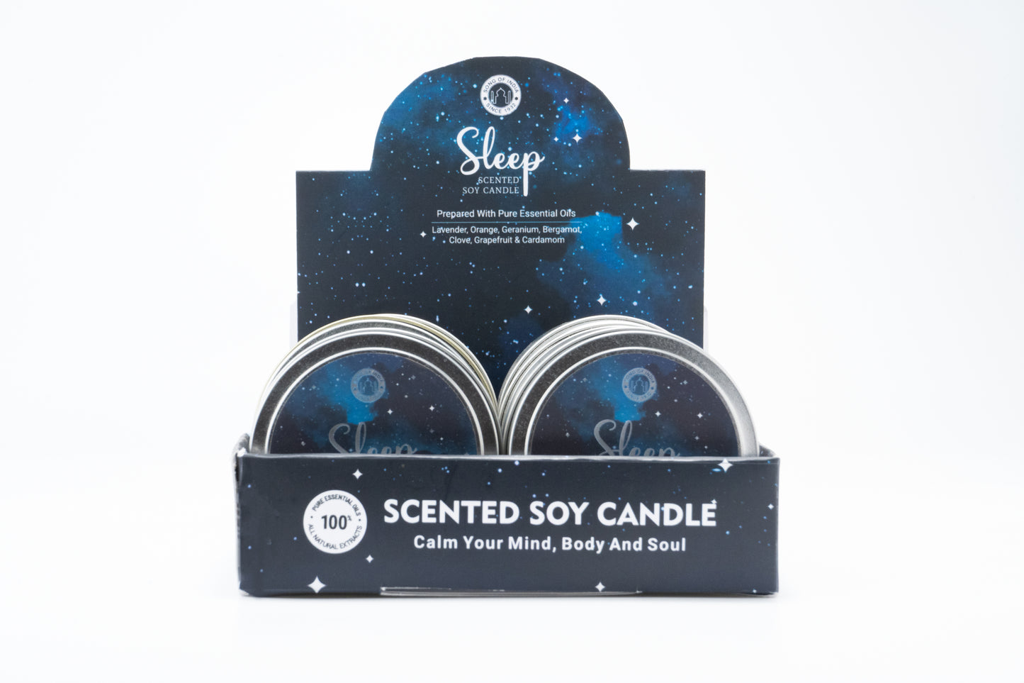 Vela de Aromaterapia 'SLEEP' para Dormir Profundo (Lata 80g)