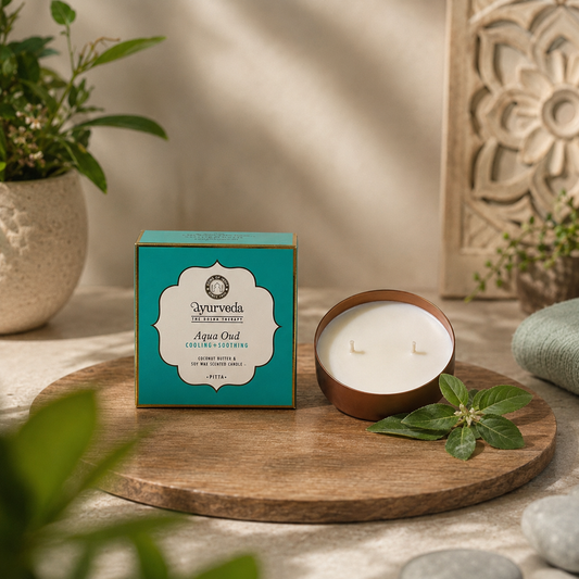 Vela Ayurveda en Tarro de Cobre Martillado (Edición Limitada) | Cera de Soja & Coco
