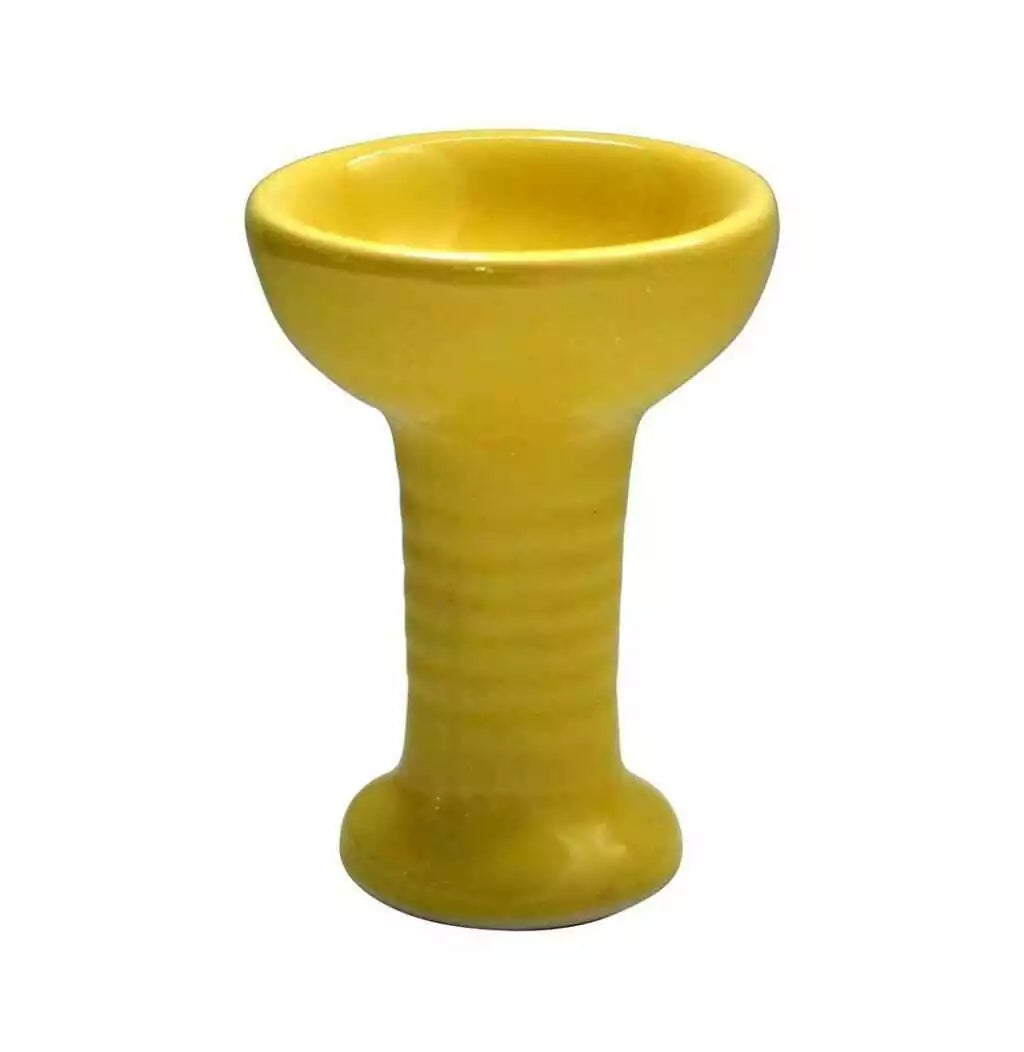 Copalera Esmaltada de Ceramica Color Amarillo — Samaná Costa Rica