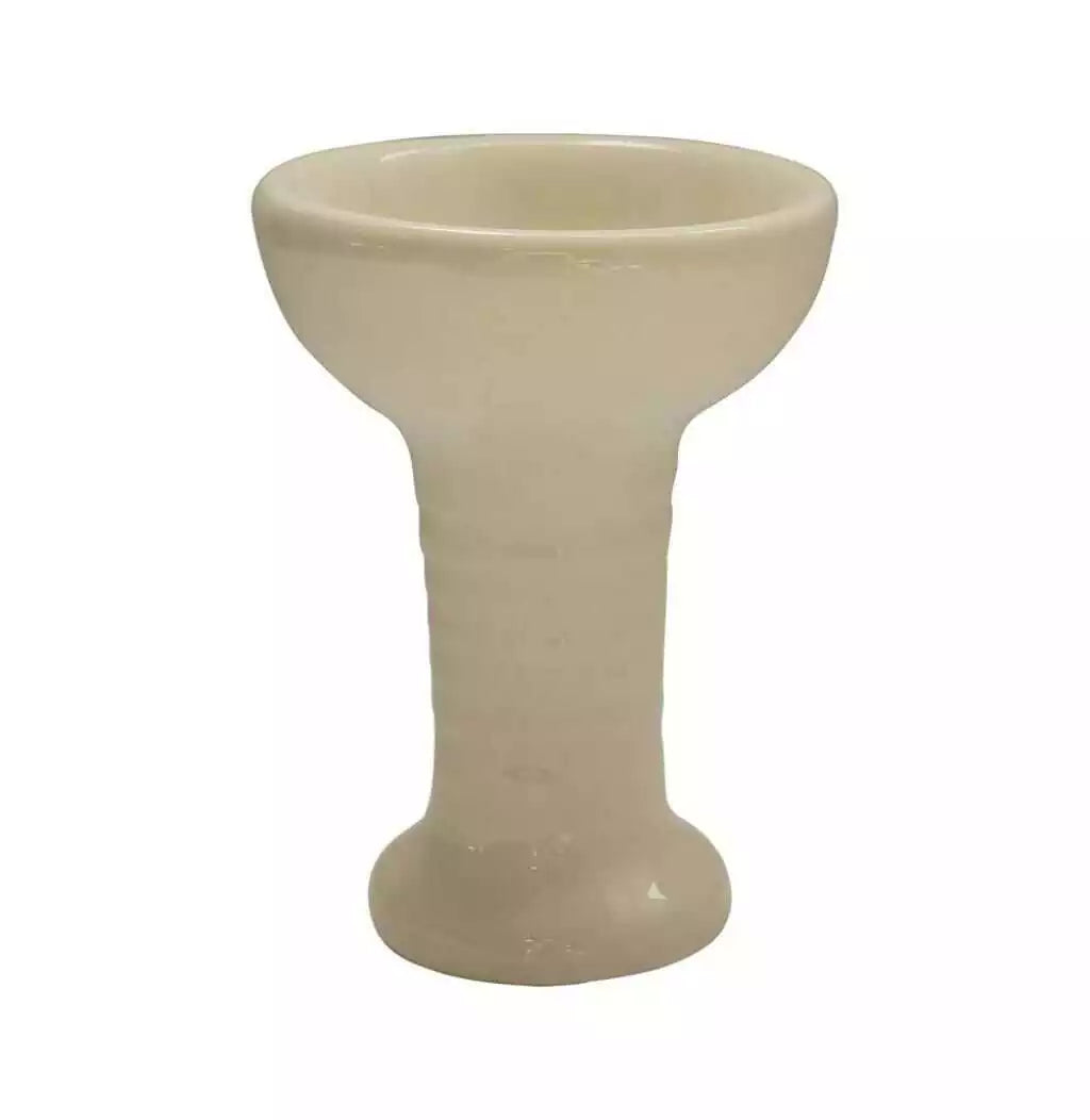 Copalera Esmaltada de Ceramica Color Blanco — Samaná Costa Rica