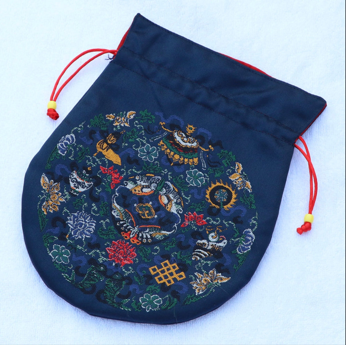 Bolso de Seda Bordado para Mala, Cristales & Accesorios – 3 Tamaños – foto 8