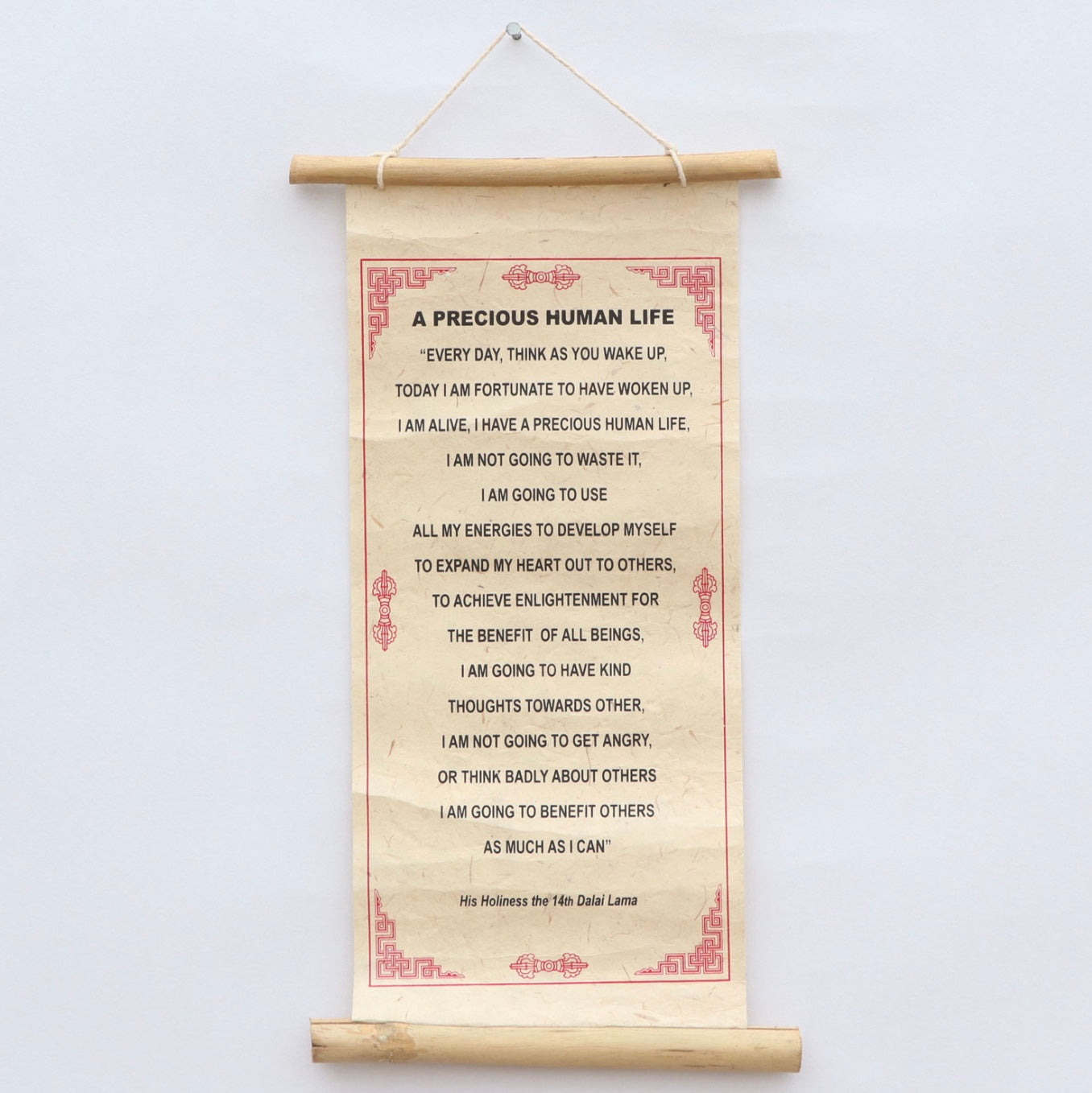 Dalai Lama Paradox – Decoración de Pared en Papel Lokta - Samana Deco