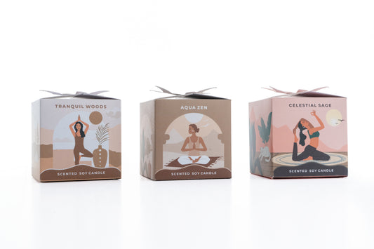 Vela Moonshine Yoga: Aromaterapia para tu Práctica (Ilustrada)