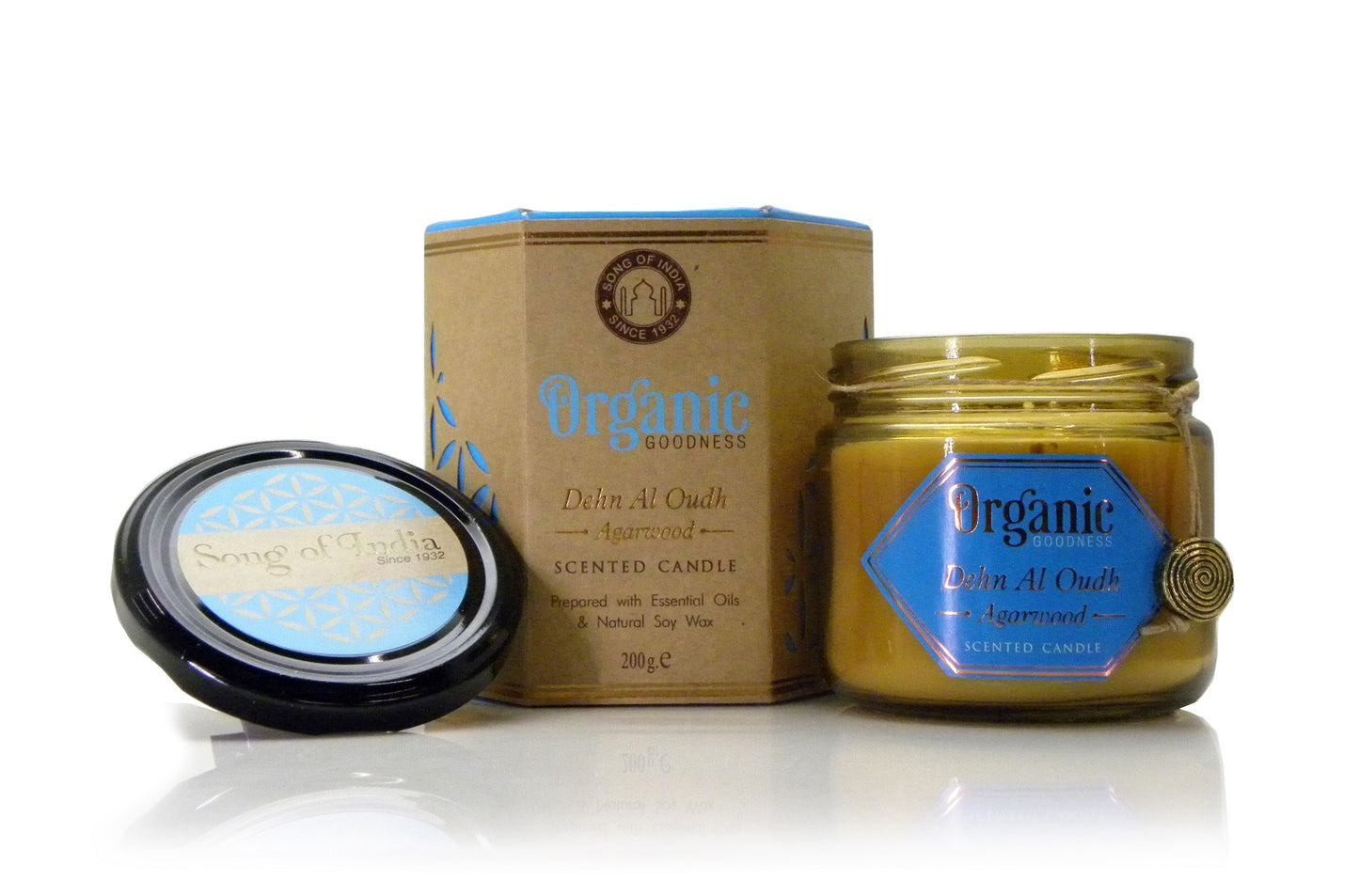 Vela de Soja Orgánica en Frasco Ámbar Estilo Boticario | Aromas Exóticos
