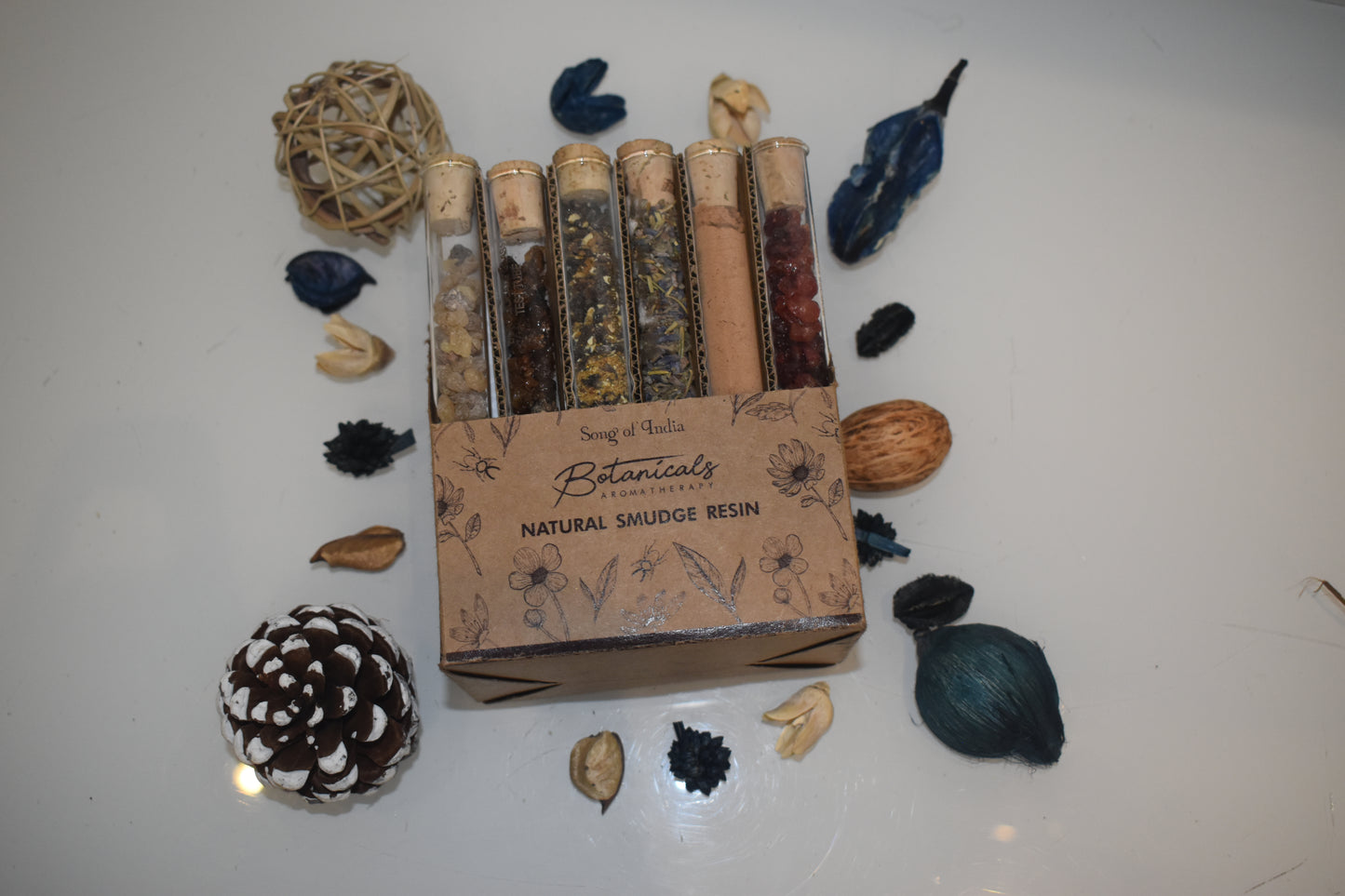 Resina Aromática Botánica en Tubo de Vidrio | Incienso Puro