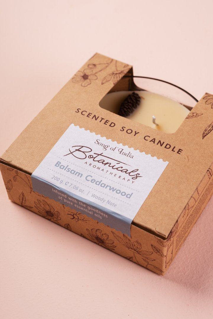 Vela Botánica 3 Mechas con Hierbas Reales (200g) - Aromaterapia Visual