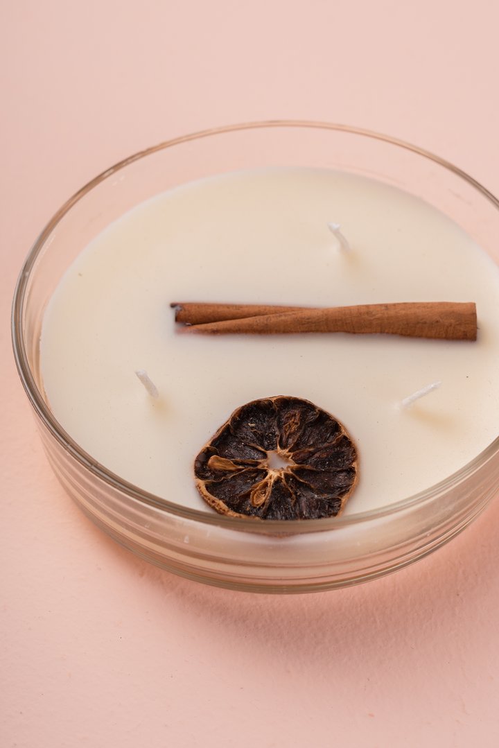 Vela Botánica 3 Mechas con Hierbas Reales (200g) - Aromaterapia Visual