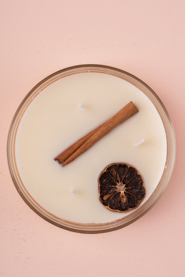 Vela Botánica 3 Mechas con Hierbas Reales (200g) - Aromaterapia Visual