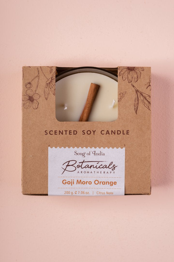 Vela Botánica 3 Mechas con Hierbas Reales (200g) - Aromaterapia Visual