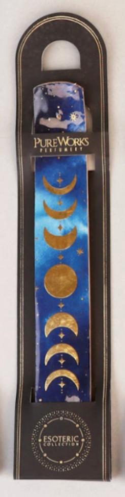 Portaincienso Esotérico con Fases Lunares Doradas