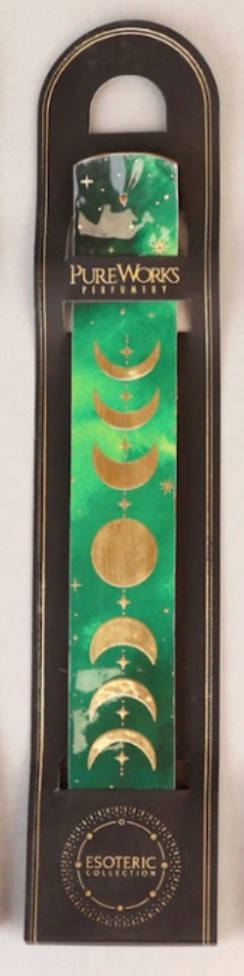 Portaincienso Esotérico con Fases Lunares Doradas