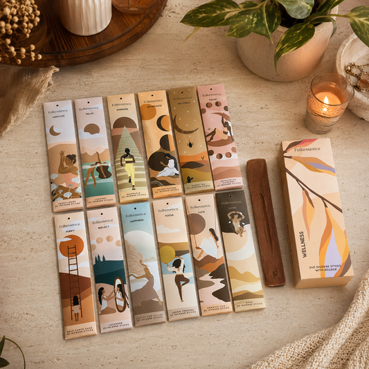 Incienso Folkeessence Wellness | Colección Bienestar (240 Varitas)