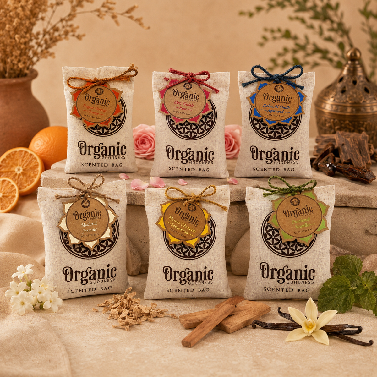 Combo Mayorista de 6 Sachets Aromáticos Orgánicos — Samaná Costa Rica