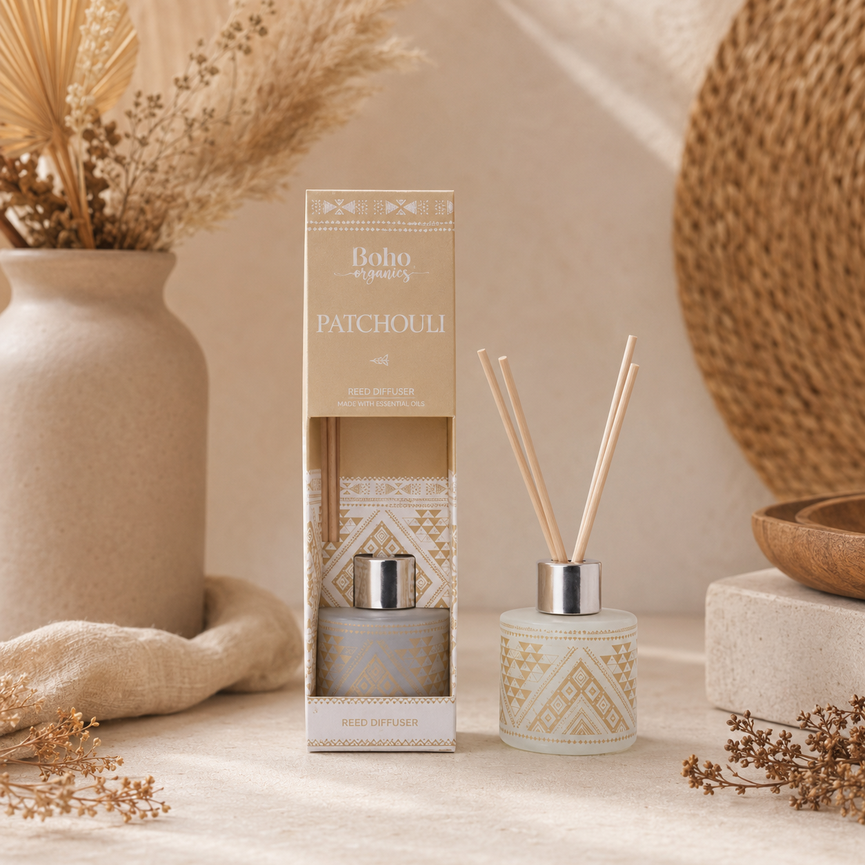 Difusor de Varillas - Boho Organics (50ml) | Aromas y Gemas