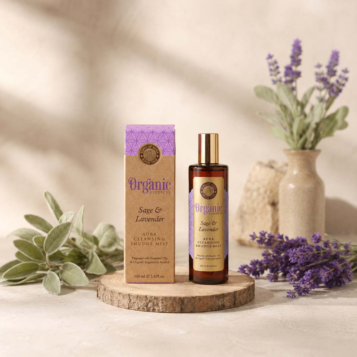 Spray áurico y ambiental Smudge 100 ml, limpieza energética sin humo — Samaná Costa Rica