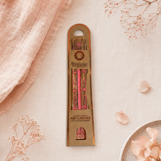 Portaincienso de Madera Pintado a Mano (Estilo Boho) | Organic Goodness