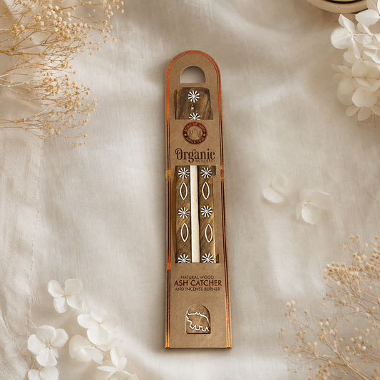 Portaincienso de Madera Pintado a Mano (Estilo Boho) | Organic Goodness