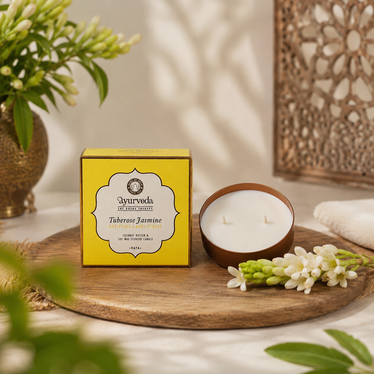 Vela Ayurveda en Tarro de Cobre Martillado (Edición Limitada) | Cera de Soja & Coco
