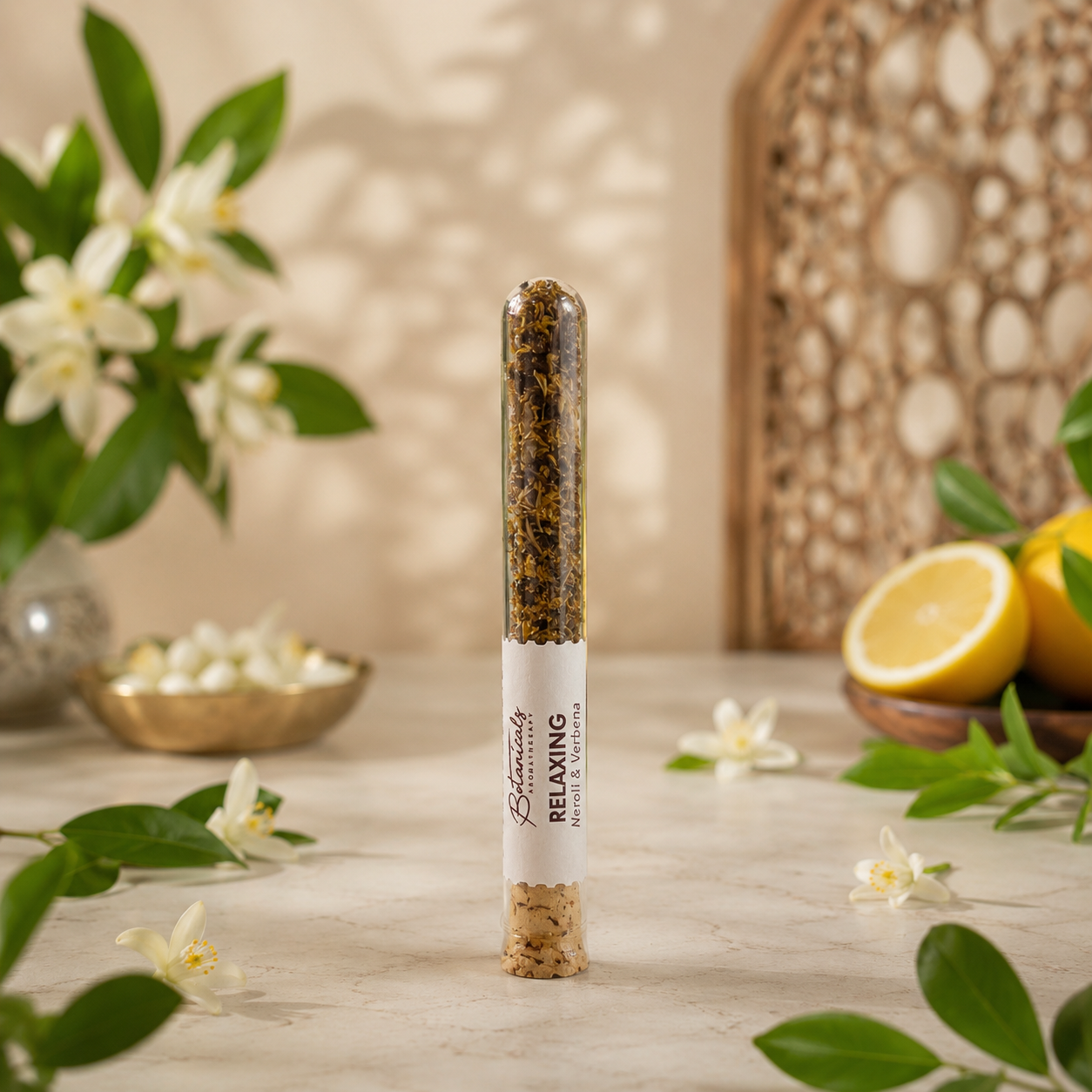 Resina Aromática Botánica en Tubo de Vidrio | Incienso Puro