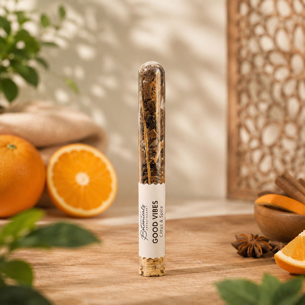 Resina Aromática Botánica en Tubo de Vidrio | Incienso Puro