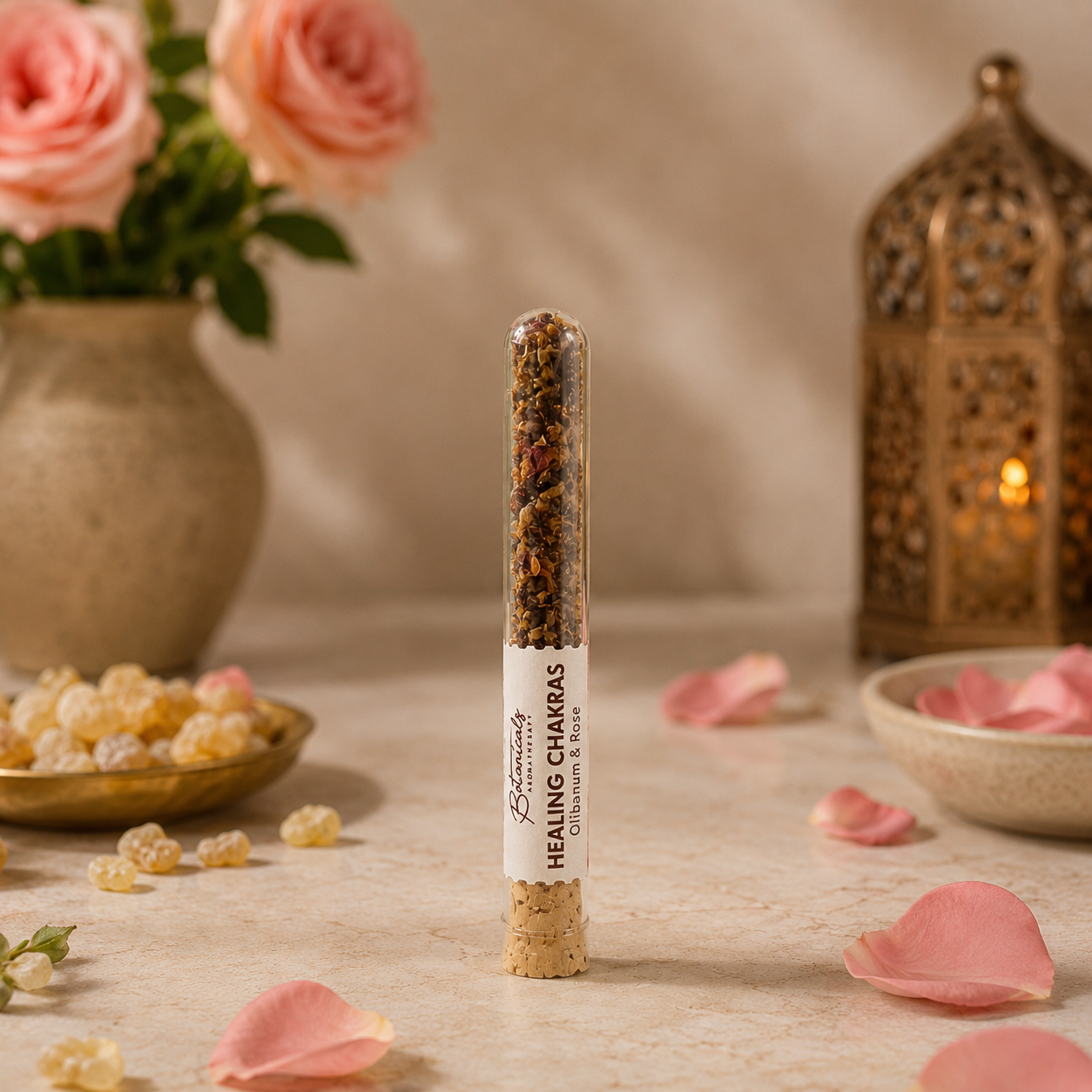 Resina Aromática Botánica en Tubo de Vidrio | Incienso Puro
