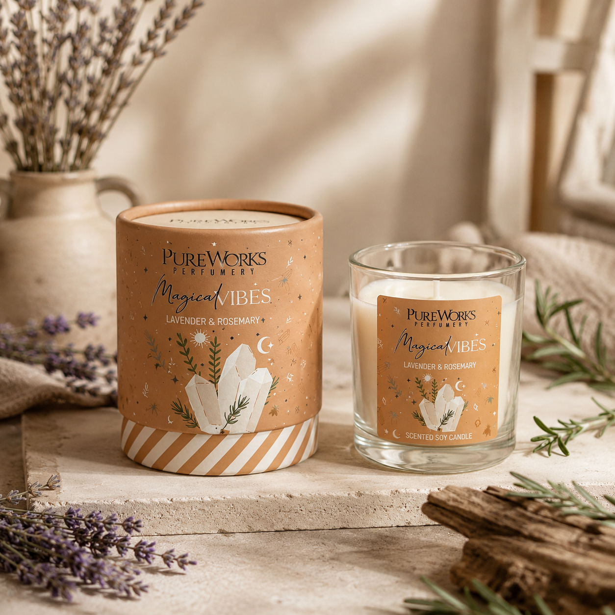 Vela Celestial Magic en tube box, poción aromática — Samaná Costa Rica