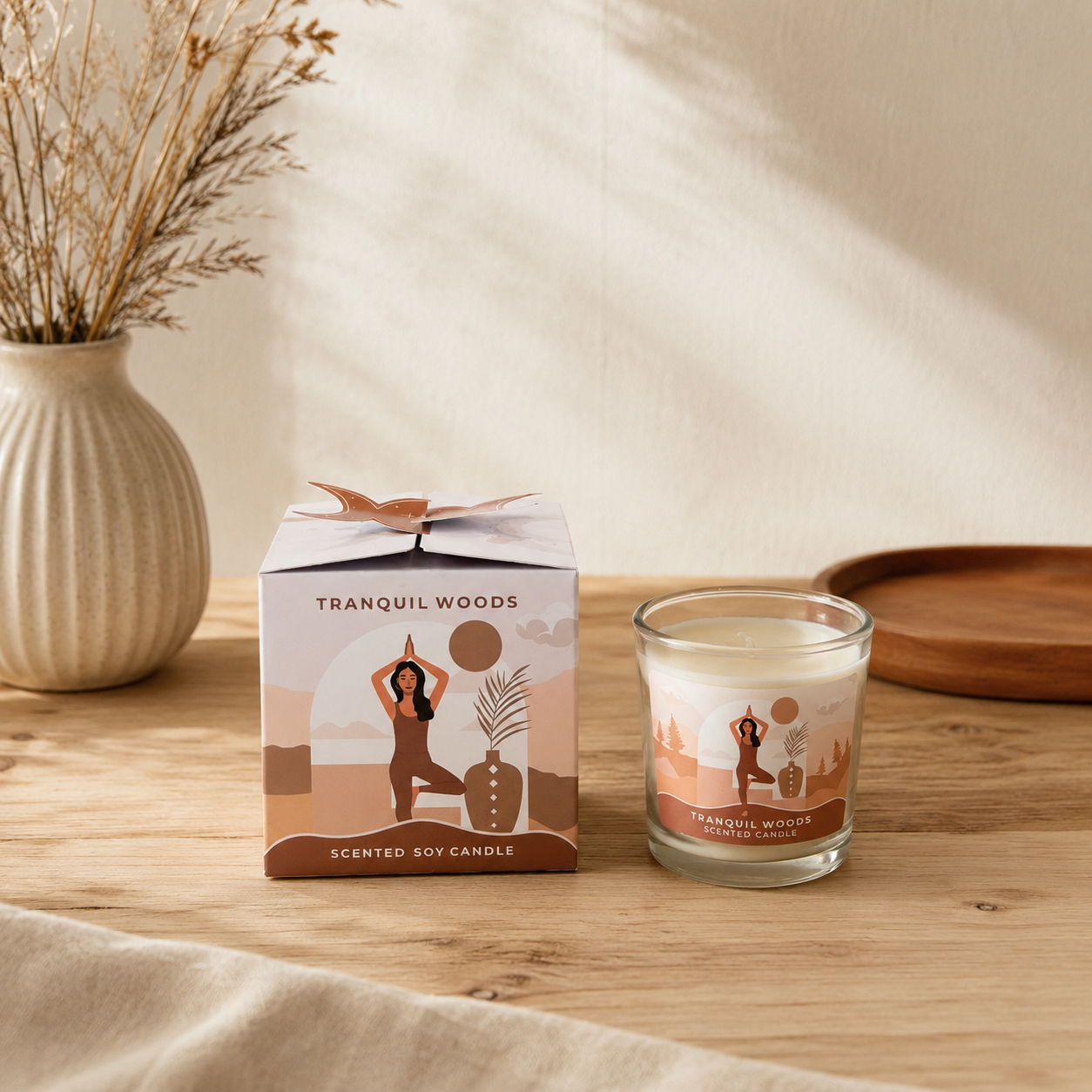Vela Moonshine Yoga: Aromaterapia para tu Práctica (Ilustrada)