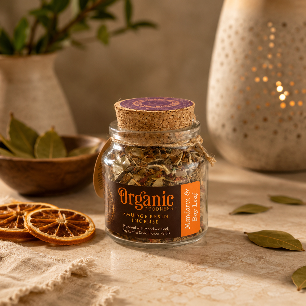 Mix de Resinas Organic Goodness (Smudge) - Frasco de Vidrio & Corcho Premium
