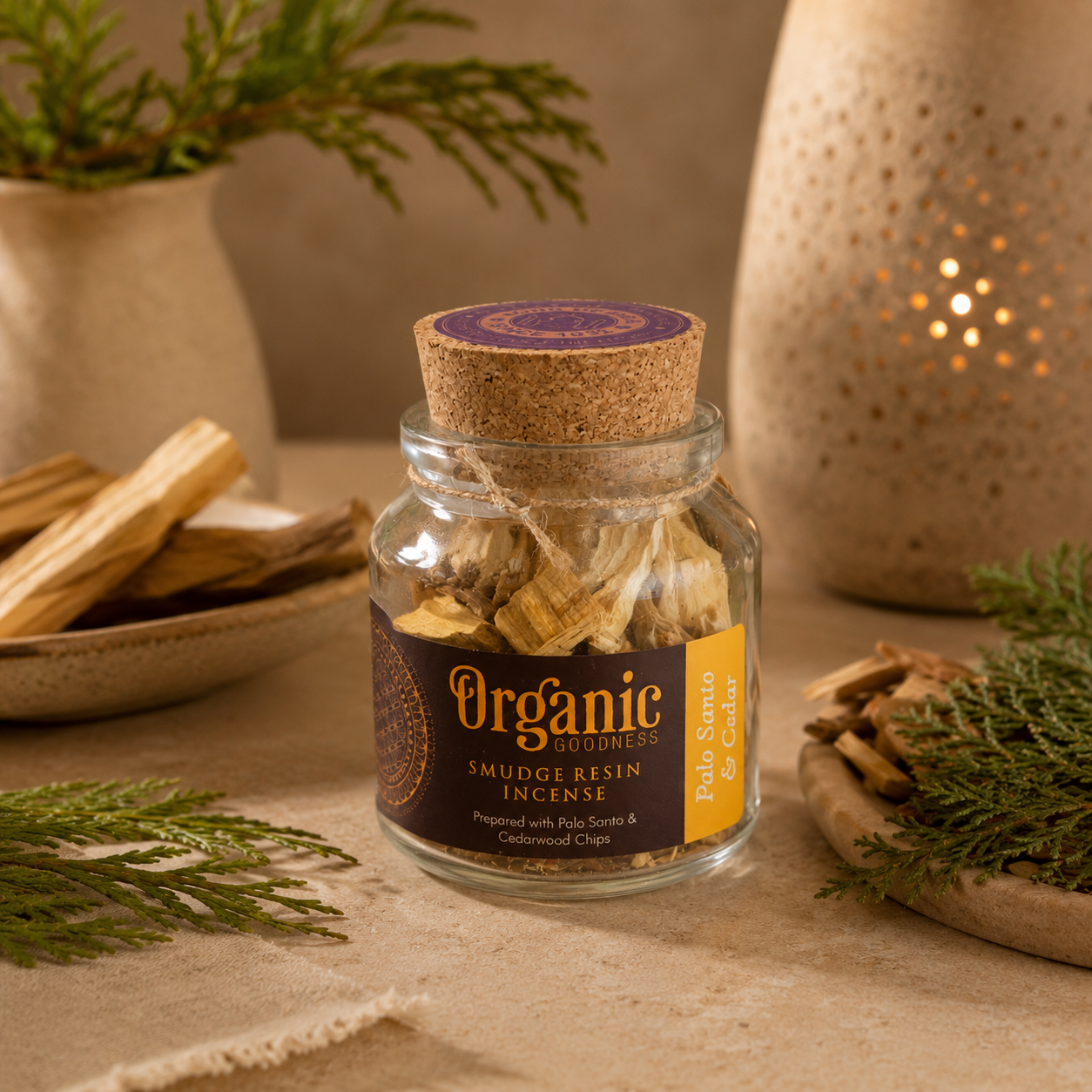 Mix de Resinas Organic Goodness (Smudge) - Frasco de Vidrio & Corcho Premium