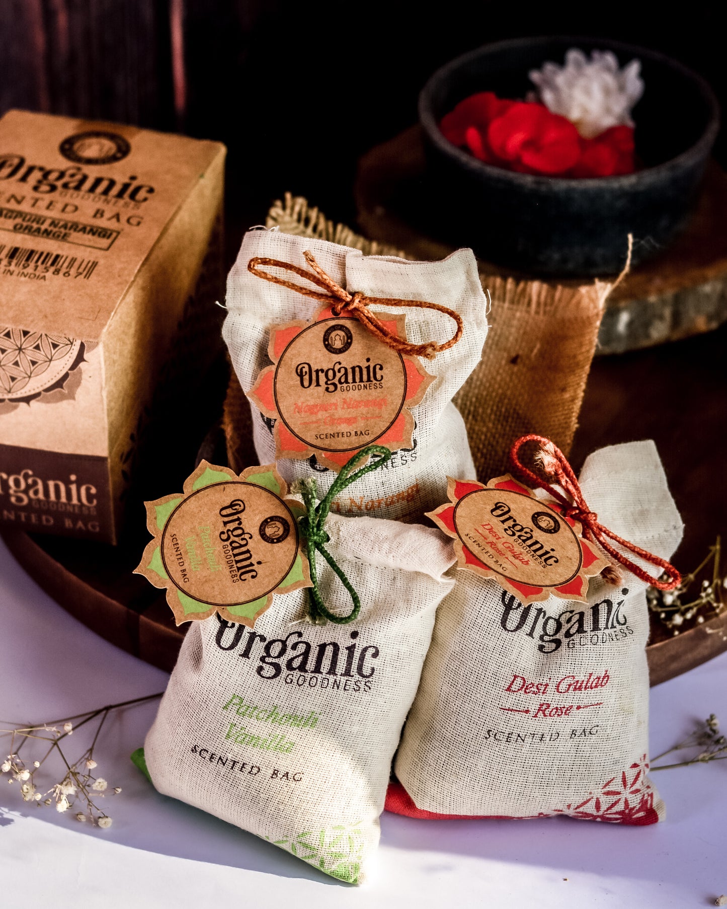 Saco Aromático de Algodón (100g) | Sachet para Closets y Autos