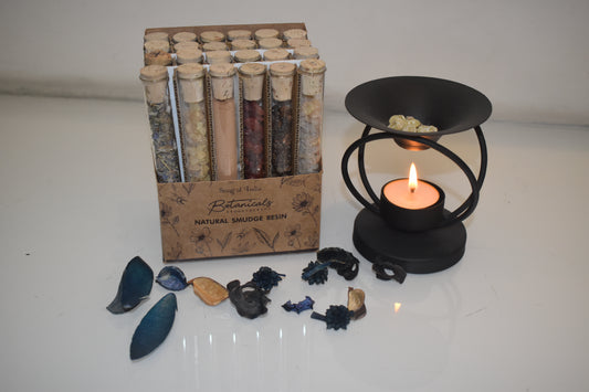 Resina Aromática Botánica en Tubo de Vidrio | Incienso Puro