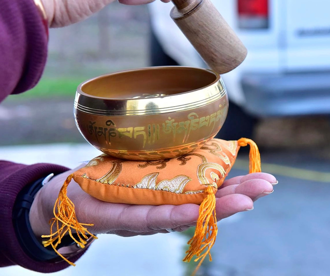 Cuenco Tibetano - Bolso, Stick y Almohadón - Himalayan Sound