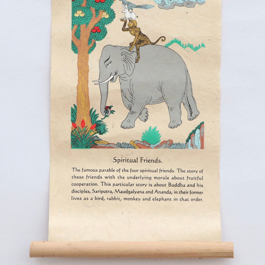 Decoración de Pared Lokta Paper “Amigos Espirituales” - Samana Deco