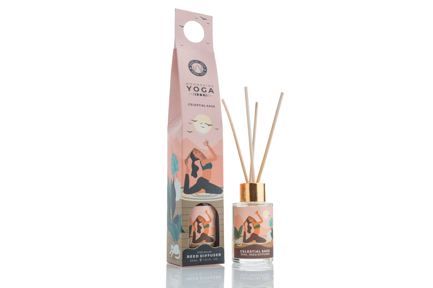 Difusor Mini Moonshine Yoga (30ml) | Aromaterapia Portátil y Viaje