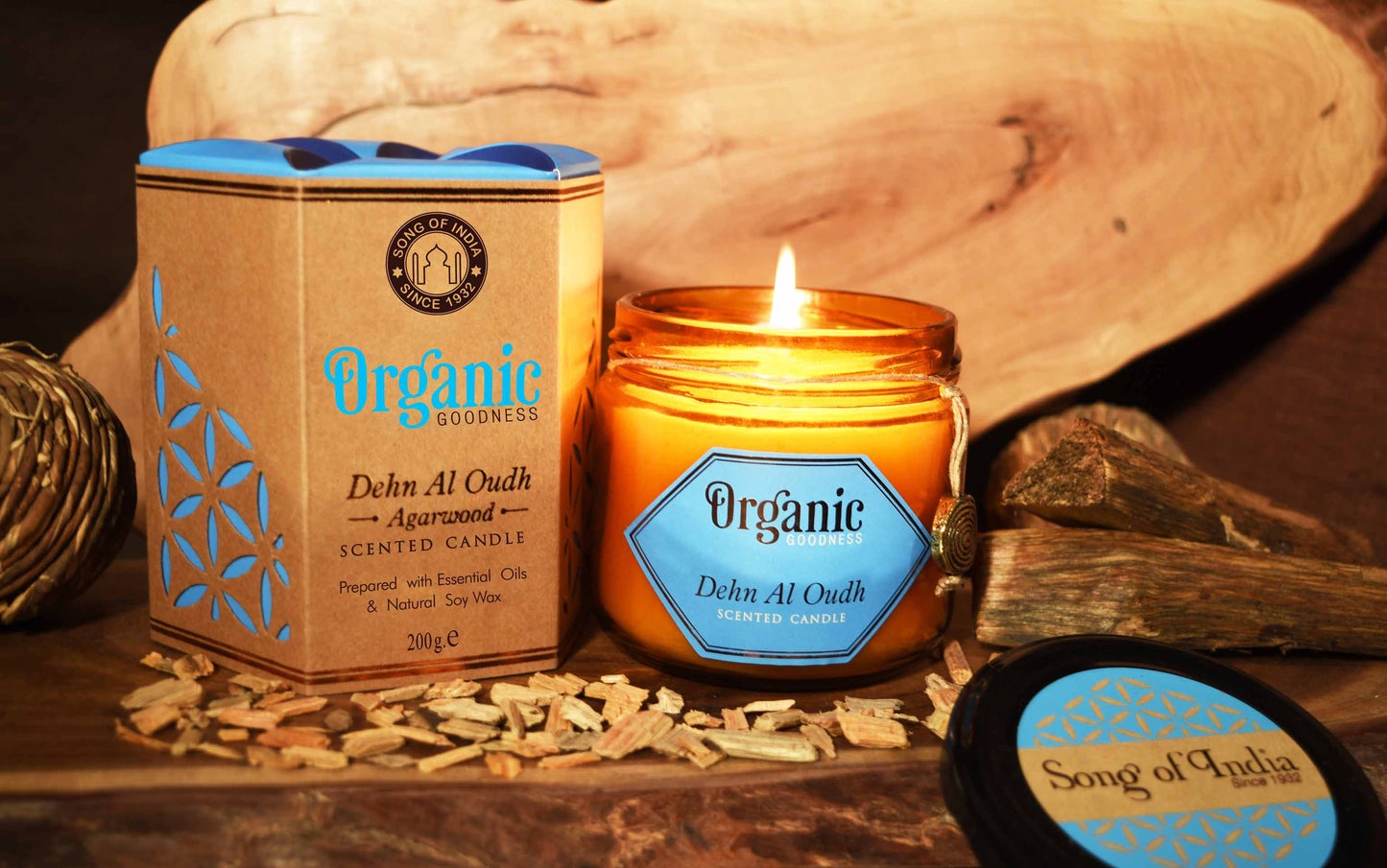 Vela de Soja Orgánica en Frasco Ámbar Estilo Boticario | Aromas Exóticos