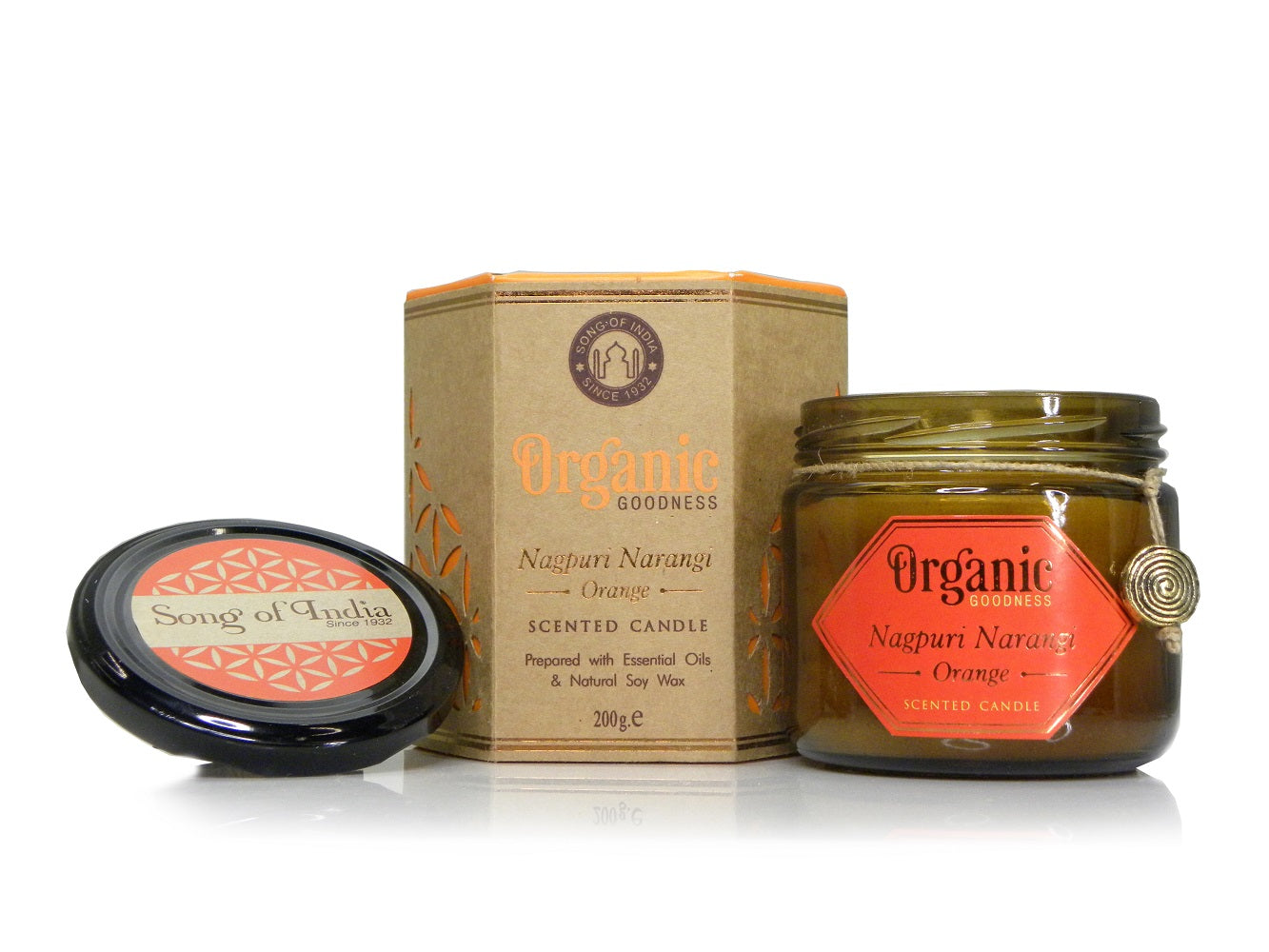 Vela de Soja Orgánica en Frasco Ámbar Estilo Boticario | Aromas Exóticos