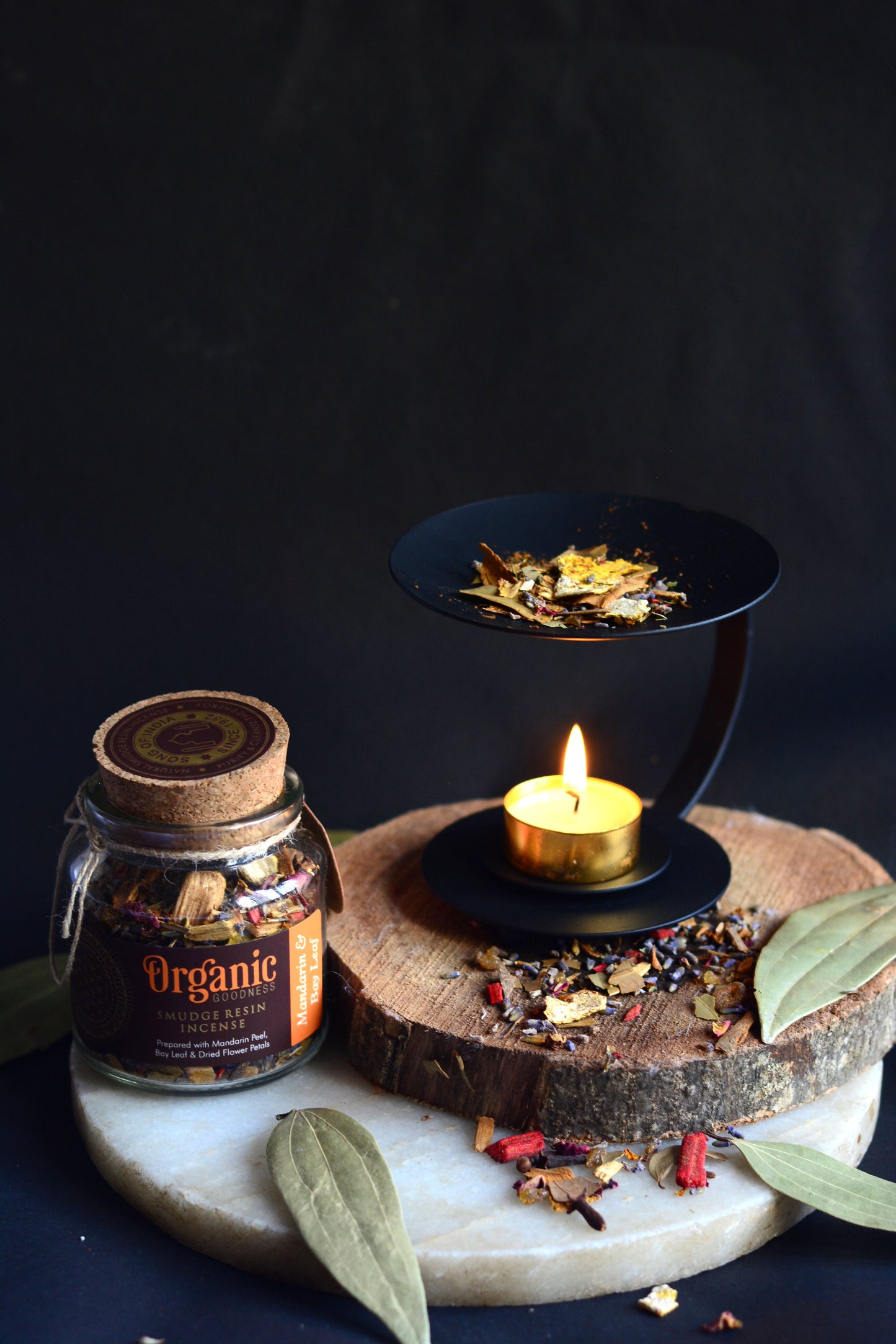 Mix de Resinas Organic Goodness (Smudge) - Frasco de Vidrio & Corcho Premium