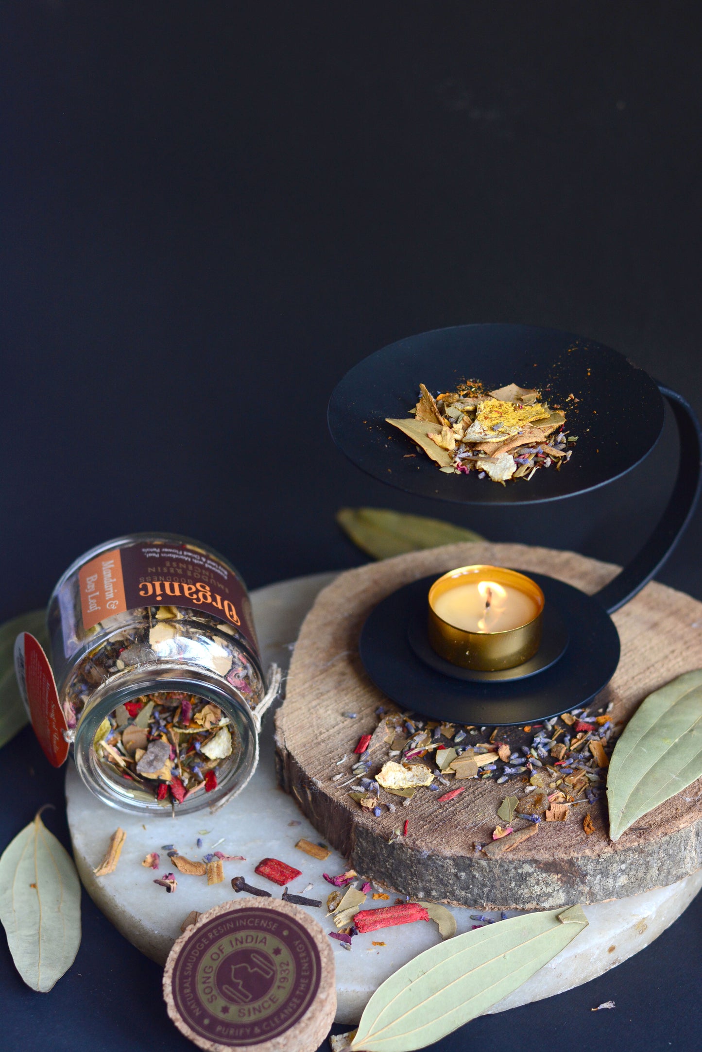 Mix de Resinas Organic Goodness (Smudge) - Frasco de Vidrio & Corcho Premium