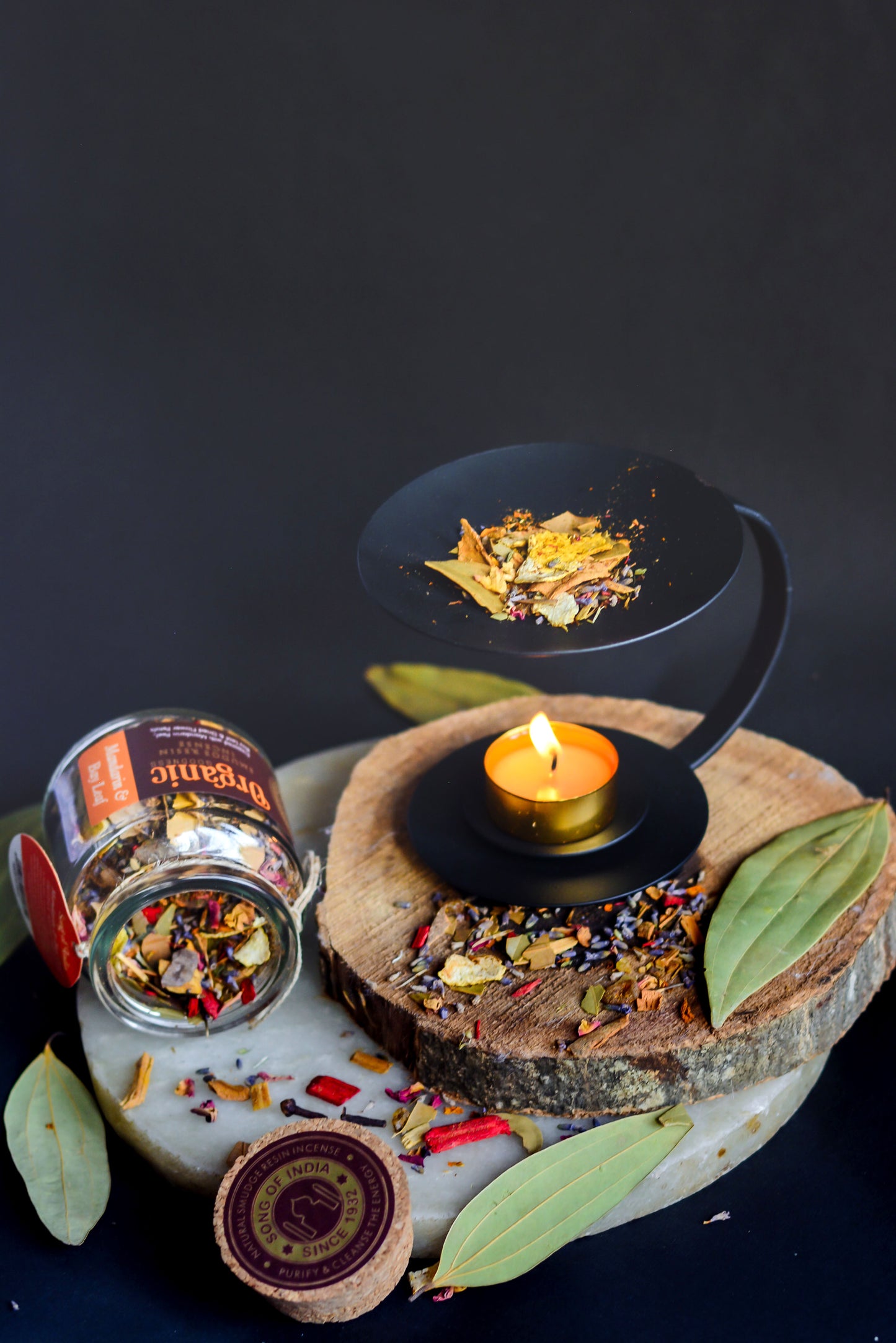 Mix de Resinas Organic Goodness (Smudge) - Frasco de Vidrio & Corcho Premium