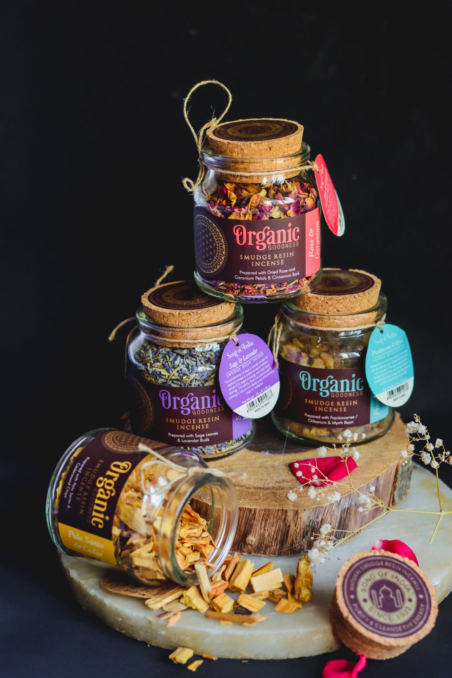 Mix de Resinas Organic Goodness (Smudge) - Frasco de Vidrio & Corcho Premium